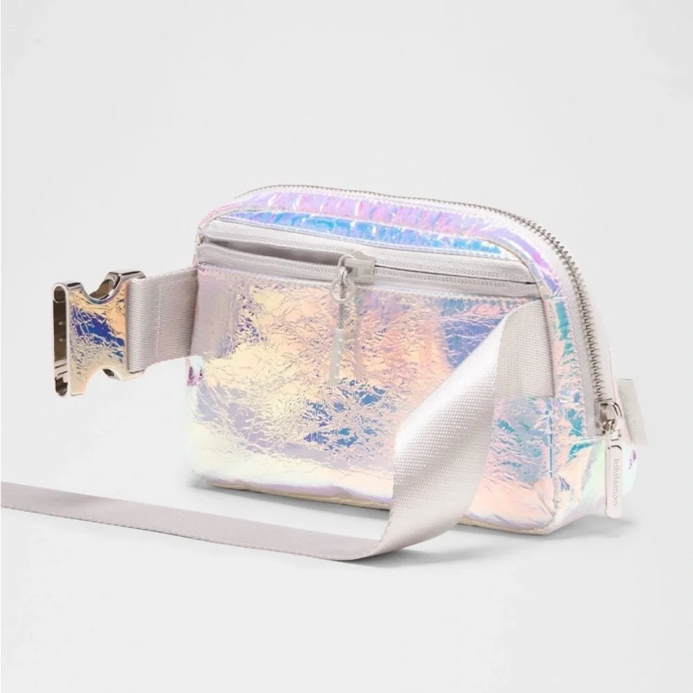 Lululemon everywhere belt bag. Iridescent/ silver color.